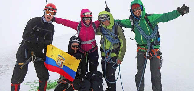 Auf dem Mont Blanc mit den Ecuadorianischen Guides