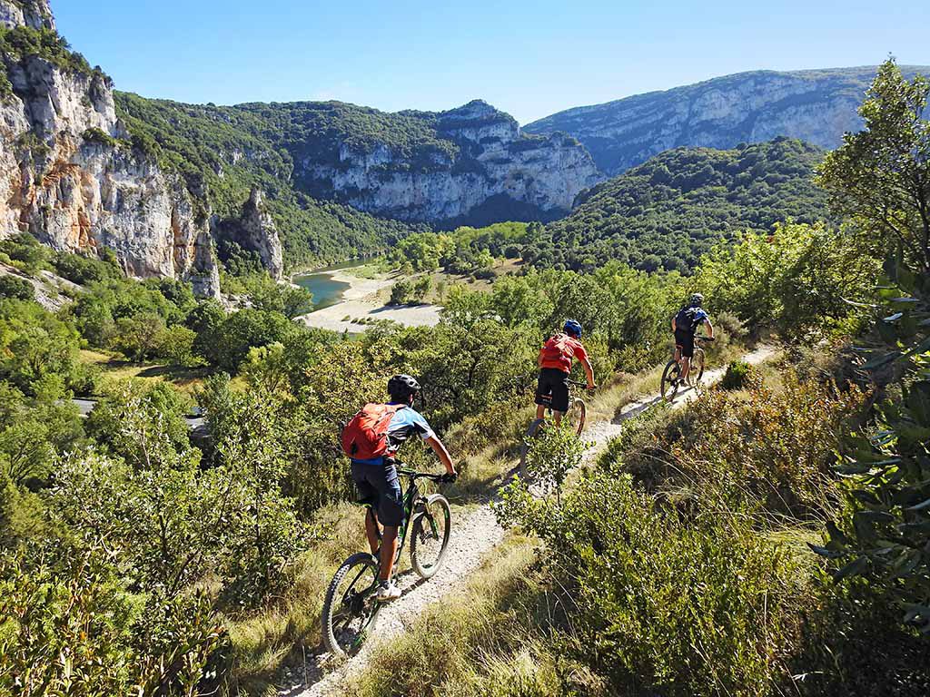 Biken an der Ardèche