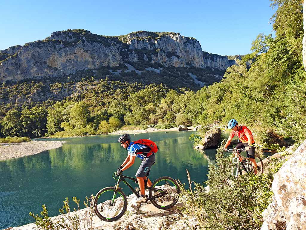 Biken an der Ardèche