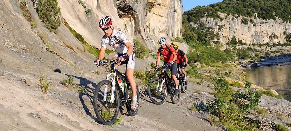 Bikezentrum in Ardche, Sdfrankreich